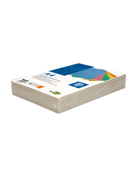 Tapa encuadernacion liderpapel carton a4 09mm naranja fluor paquete de 50 unidades
