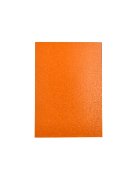 Tapa encuadernacion liderpapel carton a4 09mm naranja fluor paquete de 50 unidades