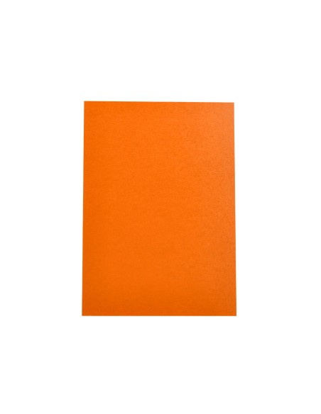 Tapa encuadernacion liderpapel carton a4 09mm naranja fluor paquete de 50 unidades