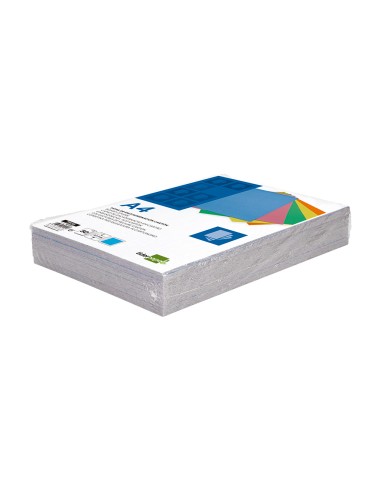 Tapa encuadernacion liderpapel carton a4 09mm azul fluor paquete de 50 unidades