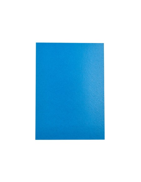 Tapa encuadernacion liderpapel carton a4 09mm azul fluor paquete de 50 unidades