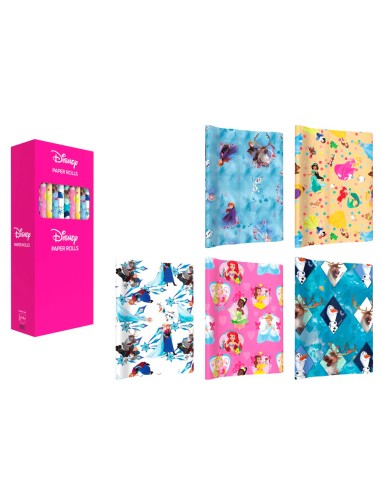 Papel de regalo basika princess rollo de 70 x 200 cm 60gr modelos surtidos