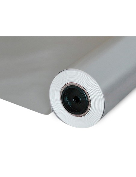 Papel de regalo basika metalizado plata bobina 31 cm