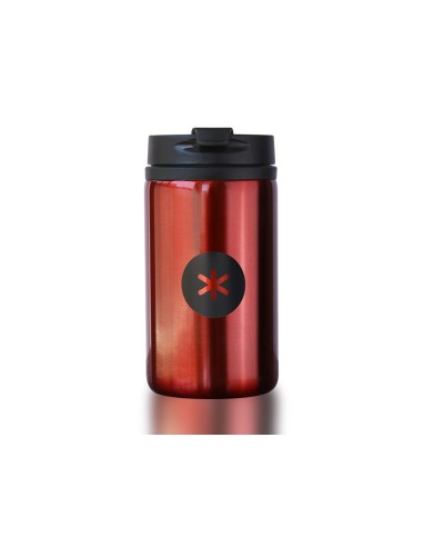 Vaso antartik acero inoxidable con tapa dosificador de seguridad y base acolchada 290 ml color rojo