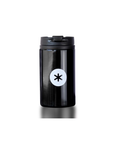 Vaso antartik acero inoxidable con tapa dosificador de seguridad y base acolchada 290 ml color negro
