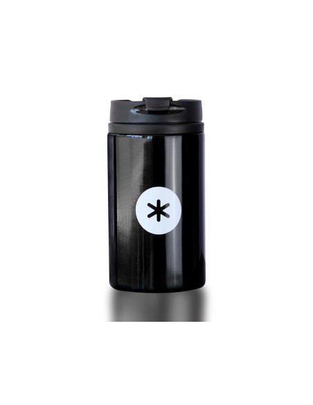 Vaso antartik acero inoxidable con tapa dosificador de seguridad y base acolchada 290 ml color negro