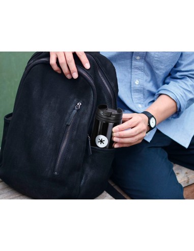 Vaso antartik acero inoxidable con tapa dosificador de seguridad y base acolchada 290 ml color negro