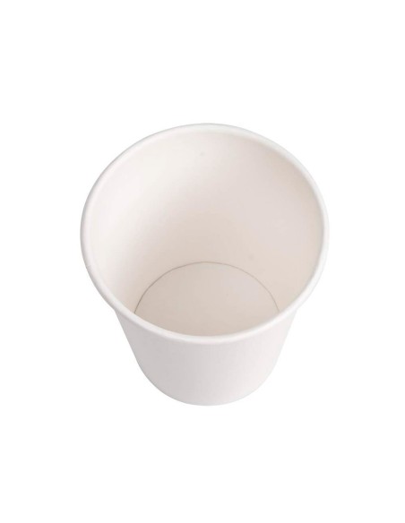 Vaso de carton biodegradable blanco 290 cc paquete de 50 unidades