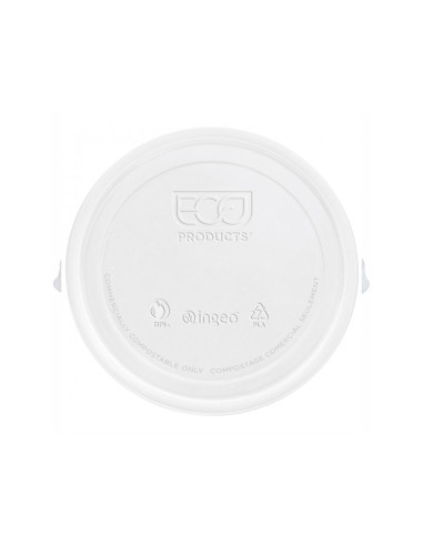 Tapa de plastico biodegradable para vaso de 195 220 cc paquete de 100 unidades