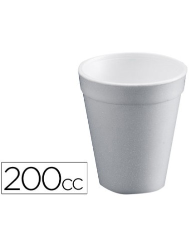 Vaso termico de poliexpan 200cc paquete de 50 unidades