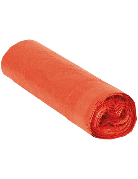 Bolsa basura domestica roja 52x60cm galga 70 rollo de 20 unidades