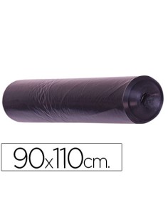 Bolsa basura industrial negra 90x110cm galga 200 rollo de 10 unidades