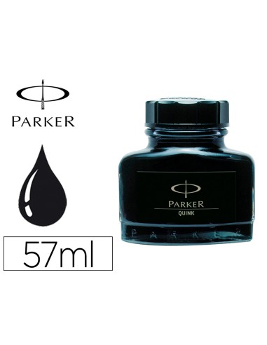 Tinta estilografica parker negra frasco