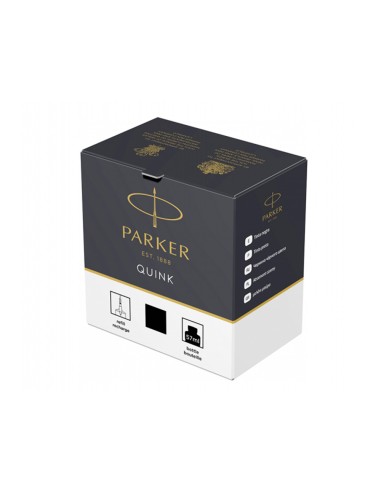 Tinta estilografica parker negra frasco