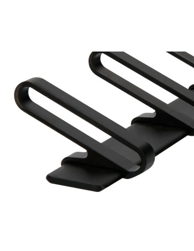 Perchero liderpapel pared metalico 5 colgadores color negro 430x88x55 mm