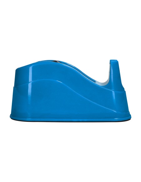 Portarrollo sobremesa q connect plastico para cintas de 66 mt color azul 220x100x70 mm
