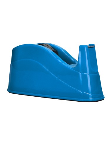 Portarrollo sobremesa q connect plastico para cintas de 66 mt color azul 220x100x70 mm