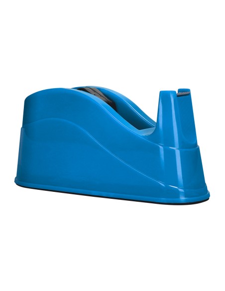 Portarrollo sobremesa q connect plastico para cintas de 66 mt color azul 220x100x70 mm