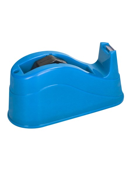 Portarrollo sobremesa q connect plastico para cintas de 66 mt color azul 220x100x70 mm