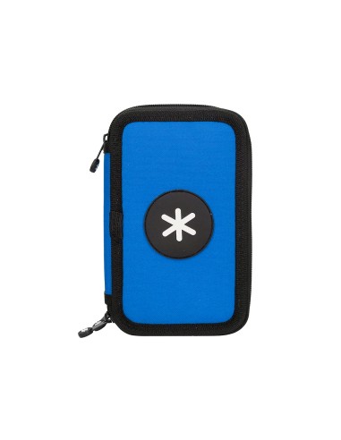 Plumier escolar antartik triple color azul 36 piezas