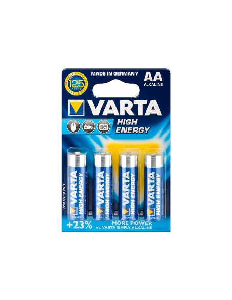 Pila varta alcalina longlife power aa tipo lr 06 blister de 4 unidades