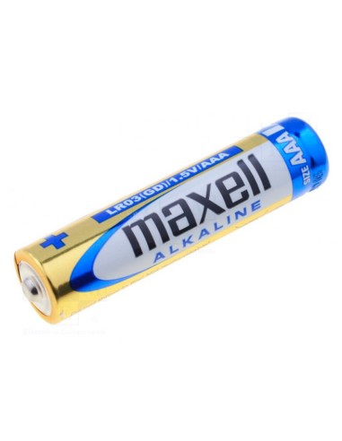Pila maxell alcalina 15 v tipo aaa lr03 blister de 4 unidades