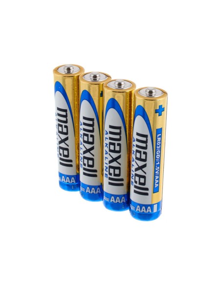 Pila maxell alcalina 15 v tipo aaa lr03 blister de 4 unidades