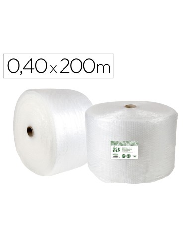 Plastico burbuja liderpapel ecouse 040x200m 30 de plastico reciclado