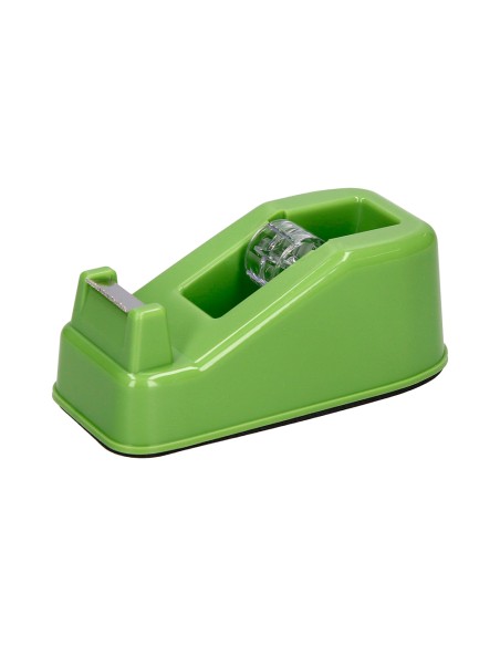 Portarrollo sobremesa liderpapel ecouse 100 plastico reciclado para cinta de 33 mt color verde