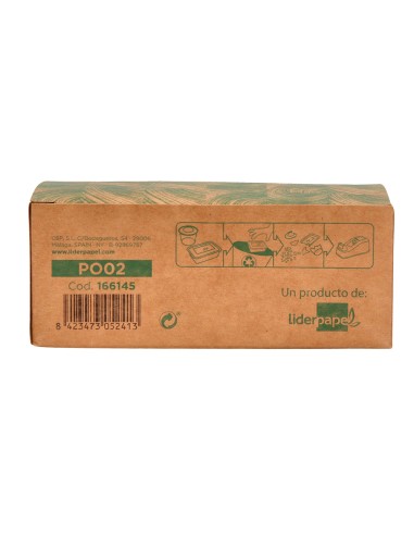 Portarrollo sobremesa liderpapel ecouse 100 plastico reciclado para cinta de 33 mt color verde