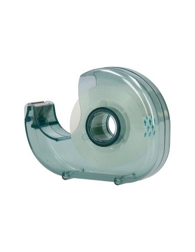 Miniportarrollo liderpapel ecouse 100 plastico reciclado para cinta de 33 mt x 19 mm