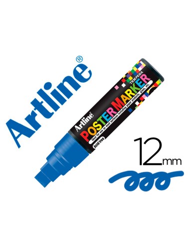 Rotulador artline poster marker epp 12 punta redonda 12 mm color azul