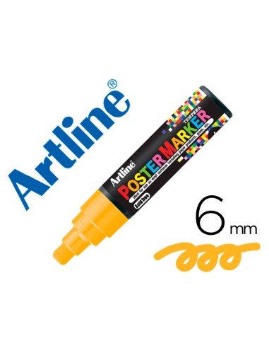 Rotulador artline poster marker epp 6 nar flu punta redonda 6 mm color naranja fluor