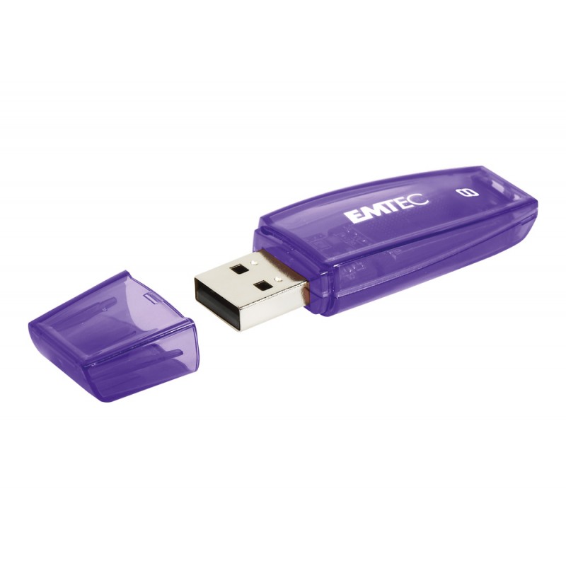 Memoria usb emtec flash c410 8 gb 20 morado