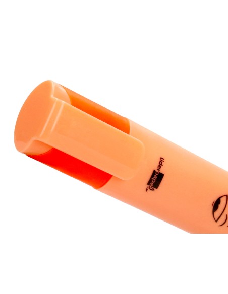 Rotulador liderpapel fluorescente pastel punta biselada estuche de 6 unidades colores surtidos