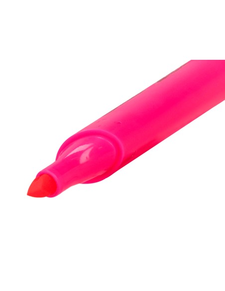 Rotulador greening fluorescente punta biselada rosa