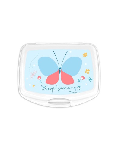 Sandwichera escolar safta blackfit8 mariposa 170x140x60 mm
