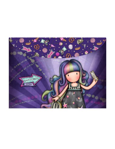 Carpeta broche safta polipropileno a4 gorjuss fairground set de 2 unidades 240x330x10 mm