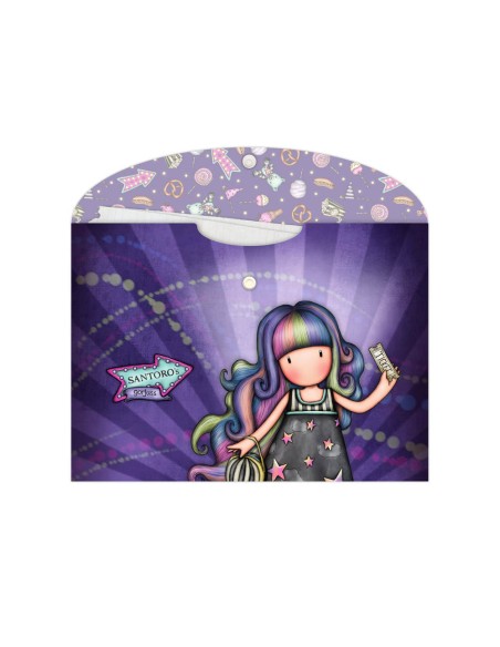 Carpeta broche safta polipropileno a4 gorjuss fairground set de 2 unidades 240x330x10 mm