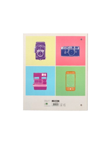 Album de fotos liderpapel anillas con 20 hojas autoadhesivas