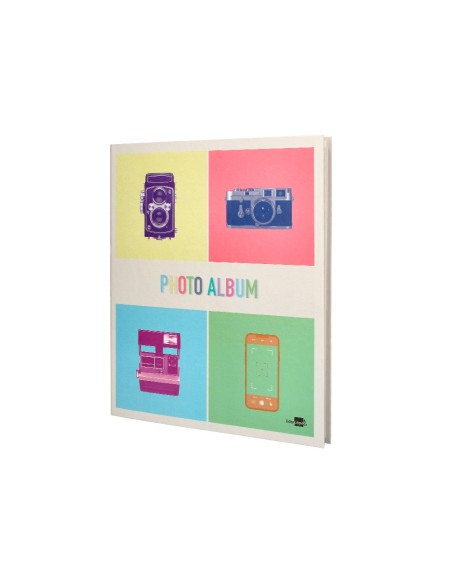 Album de fotos liderpapel anillas con 20 hojas autoadhesivas