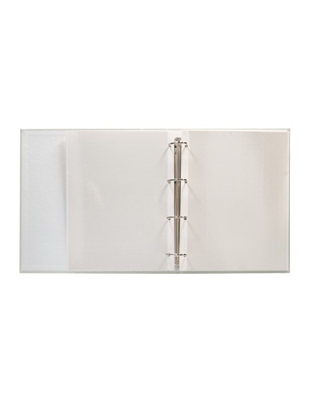 Album de fotos liderpapel anillas con 20 hojas autoadhesivas