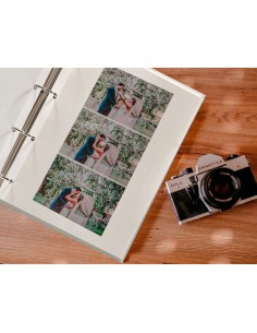 Album de fotos liderpapel anillas con 20 hojas autoadhesivas