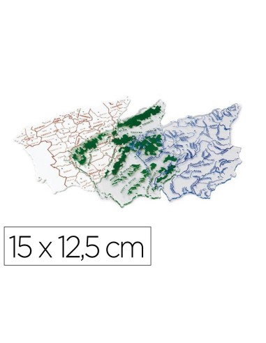 Plantilla faibo mapa espana 15x125 cm bolsa de 3 unidades 100 reciclable