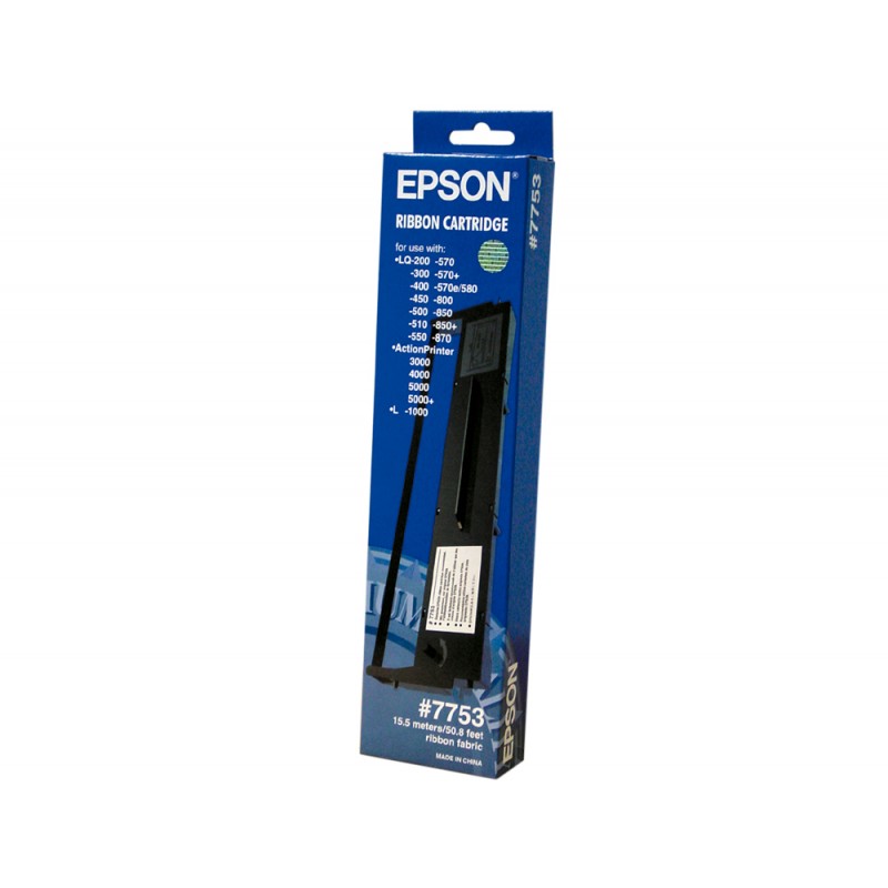 Cinta impresora epson lq 200 300 300c 300ii 500 550570 570 580 800 850 870 1500 negra 7753