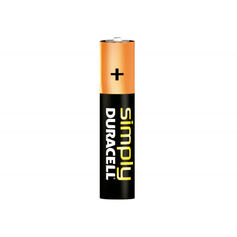 Pila duracell alcalina simply aaa blister con 4 unidades