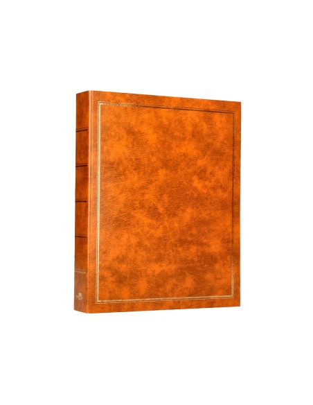 Album de fotos liderpapel anillas serie classic con 20 hojas autoadhesivas color marron