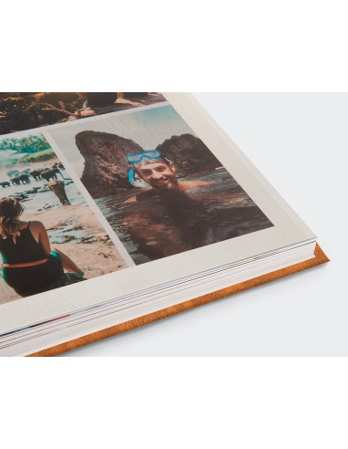 Album de fotos liderpapel anillas serie classic con 20 hojas autoadhesivas color marron