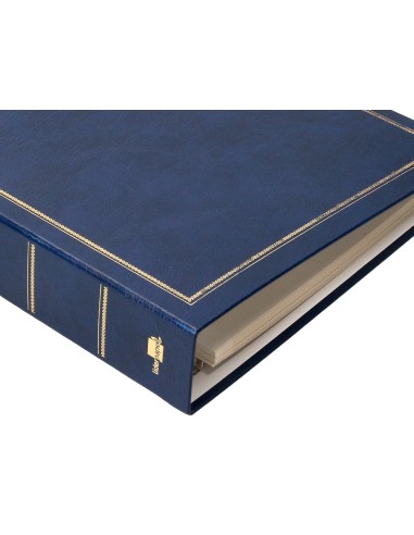 Album de fotos liderpapel anillas serie classic con 20 hojas autoadhesivas color azul