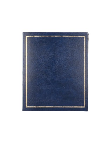 Album de fotos liderpapel anillas serie classic con 20 hojas autoadhesivas color azul